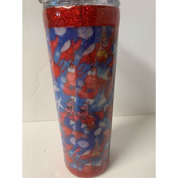 Handmade Mermaid/ Lobster Tumbler with straw topper - Picture 8 of 9
